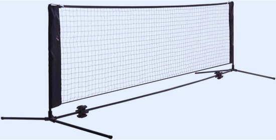 COSTWAY Red de Pickleball Portátil de 6,7 M, Tubos de Metal,Red de Poliéster Resistente, Bolsa de Transporte, Equipamiento de Pickleball para Todo Tipo de Clima