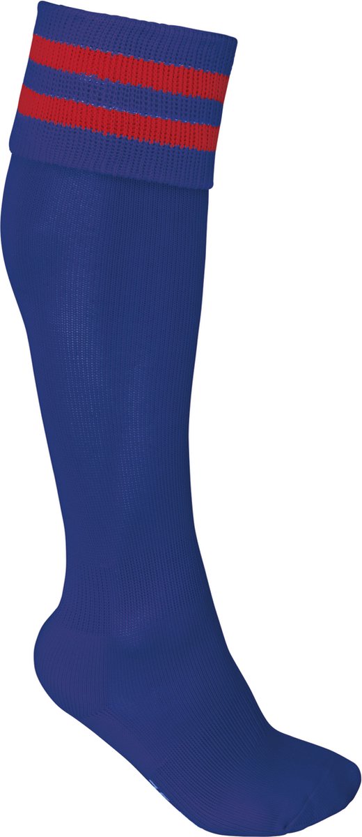PROACT® Sportsokken Met Contraststrepen PA015 - Dark Royal Blue / Sporty Red - 27/30 EU