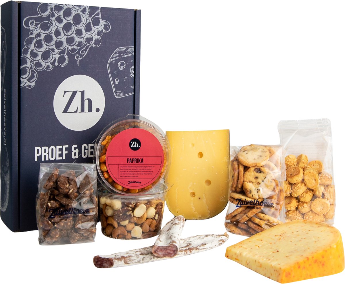 Zuivelhoeve Van alles wat Borrelpakket cadeau - Borrelbox voor thuis - Snackpakket - Cadeaupakketten eten & drinken - Alles voor de Borrelplank - Altijd vers - Proef & Geniet