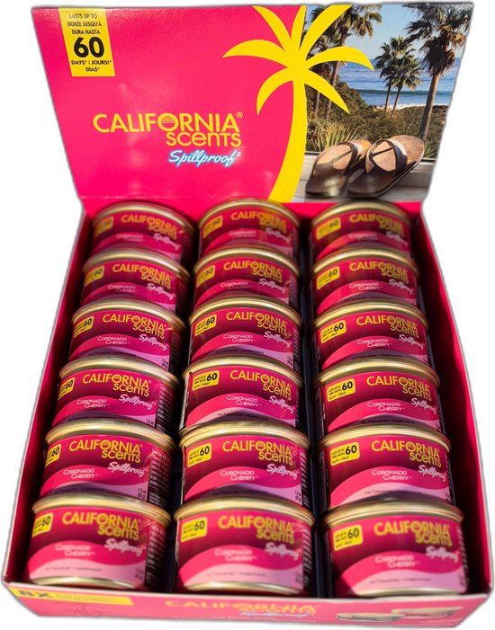 18 x California Scents Désodorisant Cornado Cherry