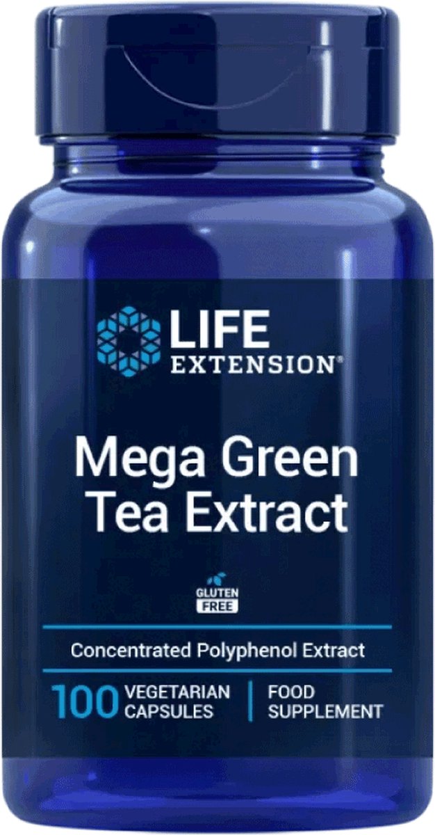 Goedkoopste Life Extension - Mega Groene Thee extract - 100 capsules - Gestandaardiseerd op 98 Polyfenolen, waarvan 45 EGC - Bevat slechts een Kleine Hoeveelheid Cafeïne - Voedingssupplementen