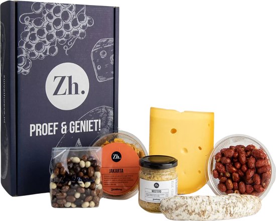 Zuivelhoeve Tijd voor weekend Borrelpakket cadeau - Borrelbox voor thuis - Snackpakket - Cadeaupakketten eten & drinken - Alles voor de Borrelplank - Altijd vers - Proef & Geniet