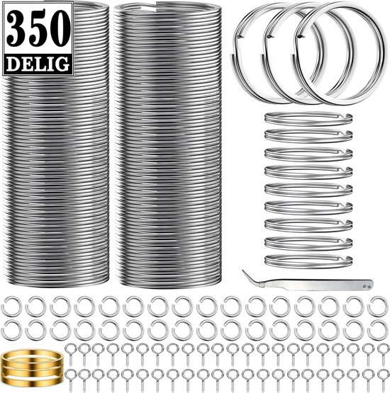 Anezus 1200 stuks open ringen voor het maken van sieraden