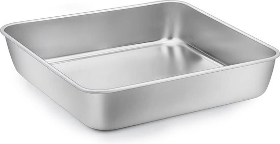 De Buyer Bakvorm rechthoek inox 10x2,5xH3cm