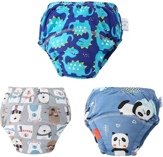 Dutchers.® Oefenbroekjes Zindelijkheid - Zindelijkheidstraining - 3 Zindelijkheidsbroekjes - Peuters & Kleuters - 12 tm 20kg - 2 tot 5 Jaar - Zeer Hoog Absorptievermogen - Wasbaar - Incontinentiebroekjes voor Kinderen - Voor Jongens & Meisjes