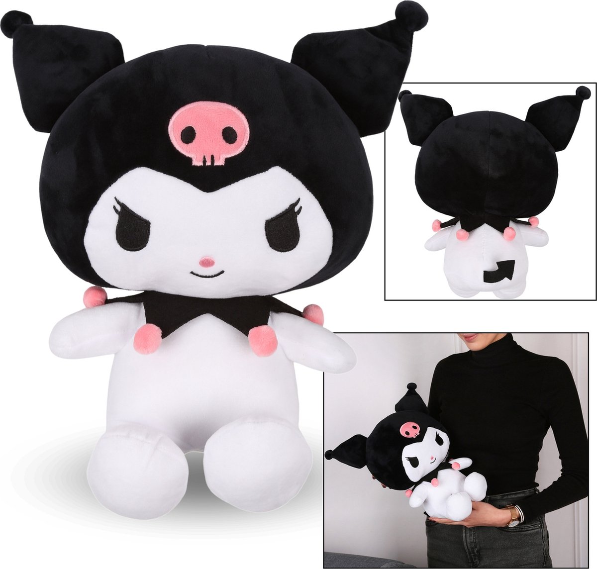 Hello Kitty Kuromi Pluche mascotte knuffel zachte knuffel 31 cm