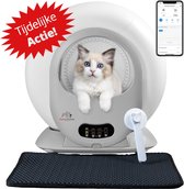 Bol.com FurryGoods® Automatische Kattenbak - Zelfreinigende Kattenbak - Elektrische Kattenbak - Robot Kattenbak - XXL - Inclusie... aanbieding