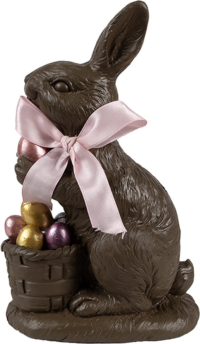 Decoratie Beeld Konijn 22 cm Bruin Kunststof