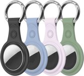 DUX DUCIS sleutelhanger Silicon 4 Pack siliconen hoesje voor AirTag - multi colour