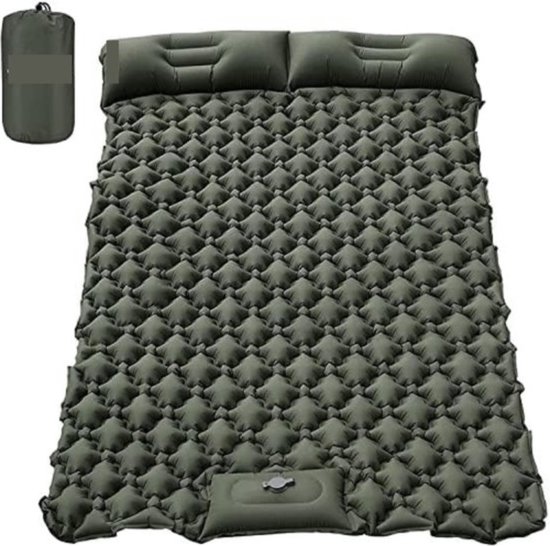 Matelas pneumatique pour 2 personnes - Design compact pour un confort de sommeil - Perfect pour le Camping et les Voyages - Facile à nettoyer - Design étanche