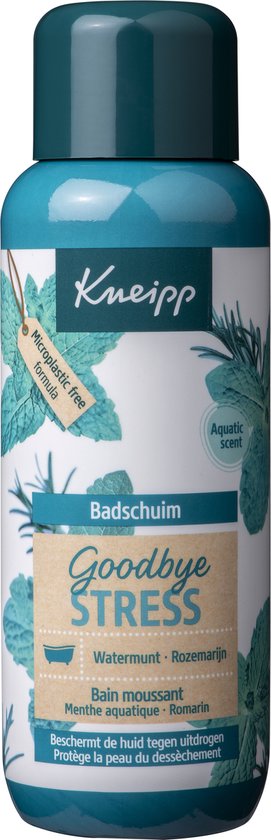 Kneipp Goodbye Stress - Badschuim - Watermunt en Rozemarijn - Ontspannend - Geschikt voor alle huidtypen - Vegan - 1 st - 400 ml