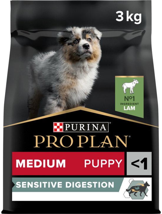 Pro Plan Dog Puppy Medium Breed Sensitive Digestion Lam - Hondenvoer - 4 x 3 kg
