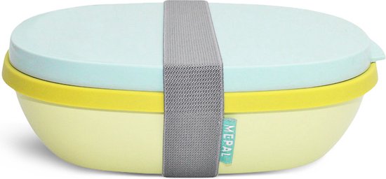 Boîte à lunch Mepal Ellipse Duo au citron