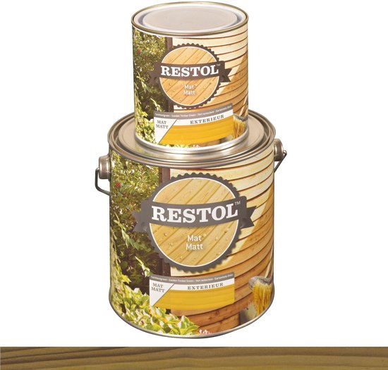 Restol Houtolie Mat Tuinhoutgroen 0,75L | bol