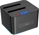Sounix USB 3.0 naar 2.5&3.5 inch SATA III - 2.5"en 3.5" SATA HDD Docking Station - Offline Kloon - HDD en SSD - Harde Schijf - USB 3.0 - Zwart