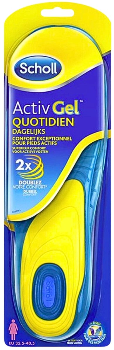 Scholl Semelles intérieures Gel Activ Everyday Woman paire bol