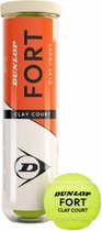 Dunlop- Fort Clay Court - 4Pet- Tennisballen- Yellow