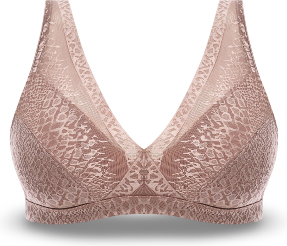 Fantasie Envisage Beha Kleur taupe Glanzend met fantasie print
