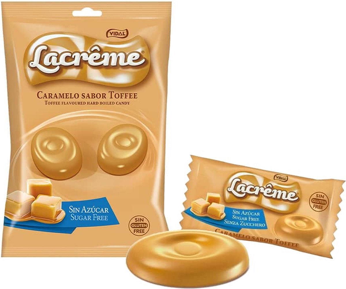 Vidal Toffee suikervrij - 900 gram