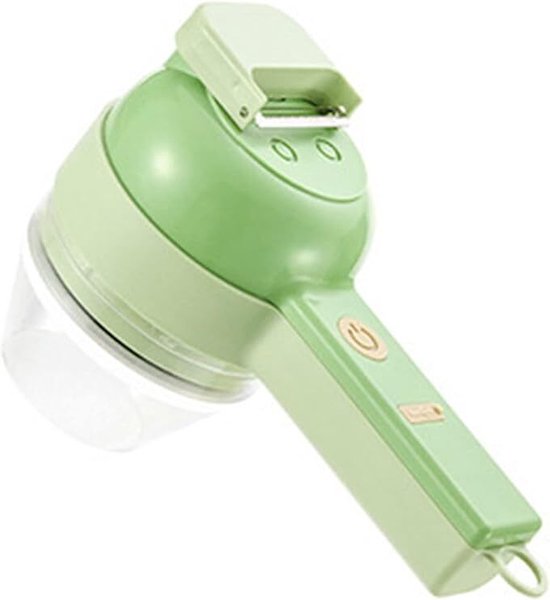 Home & Marker - 4-in-1 Keukenmachine - Hakmolen - Groentesnijder - Schoonmaakborstel - Foodprocessor - Aardappelschiller - Schrobborstel - ROTOCHOP