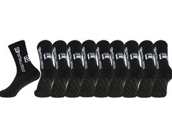 5-Pack - 5-Paar - Gripsokken Voetbal Zwart Sportsokken Anti-Blaren (Maat 38-43)