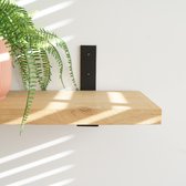 STERKSTAEL Vesta - support d'étagère industriel support mural support mural 1 pièce - NOIR - revêtement en poudre - acier