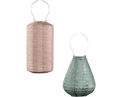 LUMIZ Solar Tuinverlichting - Tuinverlichting op zonne energie - Buitenlampjes - Tuinverlichting op zonneenergie - Buitenverlichting - Buitenlamp - Sage Groen