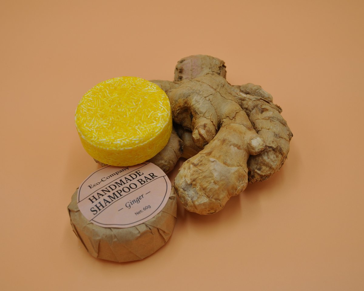 Shampoo bar Gember - Handgemaakt - Zero waste - Verzorgend - Alle haartype - Shampoo bar
