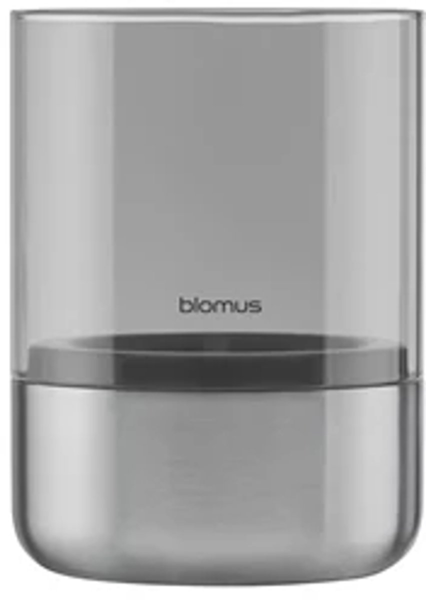 Blomus Calma theelichthouder D10cm H14cm inox mat