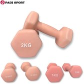 Padisport Dumbells Roze 0.5 En 1 En 2 Kg - Gewichten Set Halters - Gewichten Set - Gewichten Set Dumbbell - Dumbells Set - Dumbbells - Halters - Dumbell - Fitness Gewichten - Gewichten - Dumbellset - Gewichtjes Set - Sport Gewichten Voor Thuis