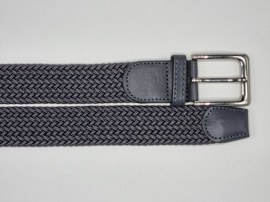 Ceinture élastique Ceinture extensible Ceinture tressée Ceinture tressée Ceinture élastique - unisexe - convient aussi bien aux hommes qu'aux femmes Couleur Grijs 105 CM Lot de 2 offres de SKB Fashion