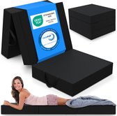Bol.com ELONEO Opvouwbaar Matras - 3-Delig Vouwmatras Extra Dik 15 cm Schuim Wasbaar en Draagbaar Logeermatras voor Volwassenen ... aanbieding