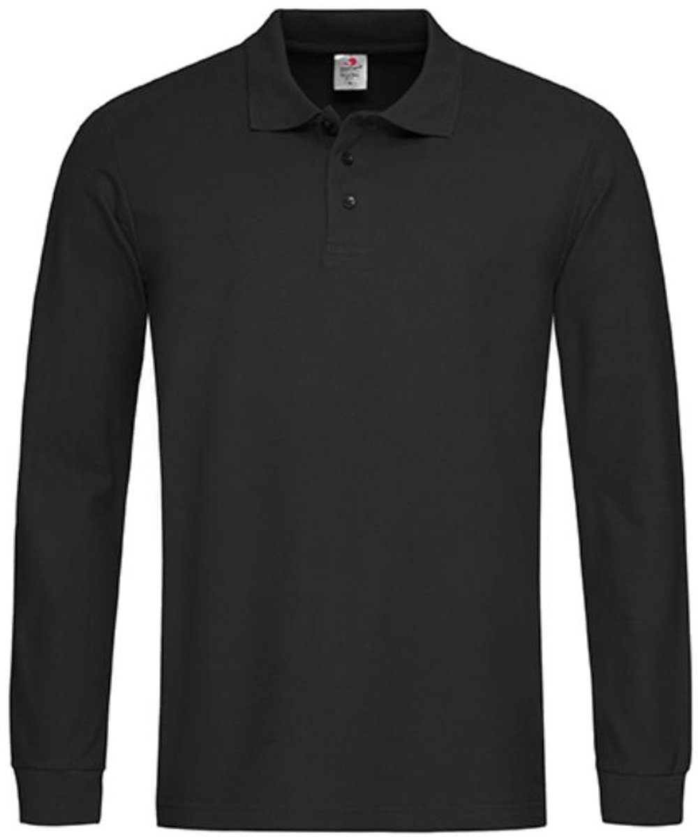 Stedman - Long Sleeve Polo - Black Opal maat XXL