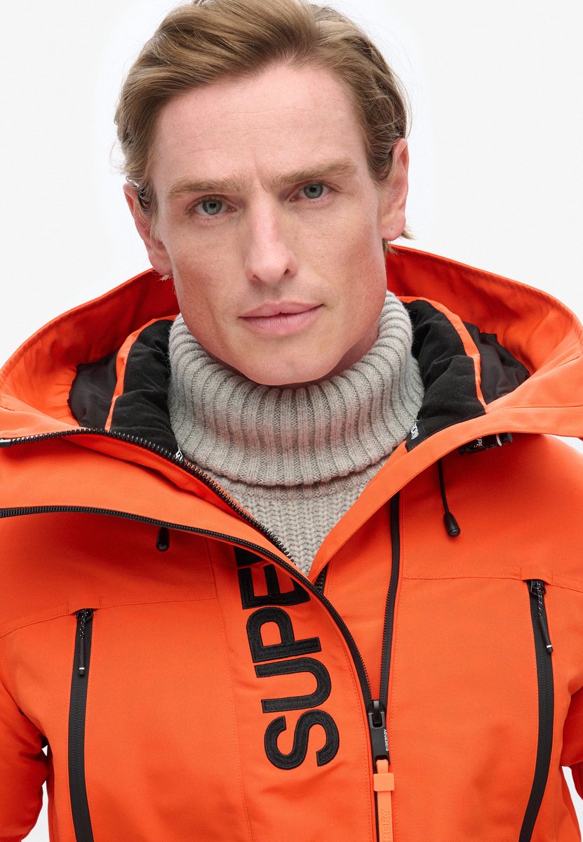 Superdry Ultimate SD Windbreaker met capuchon en borduursel Heren Oranje