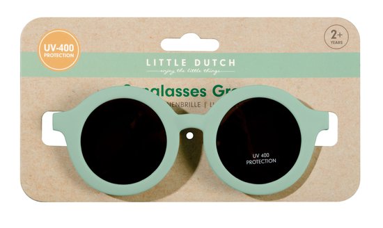 Little Dutch kinderzonnebril rond groen - roze - sunglasses - zonnebril van Merkloos — afbeelding 4