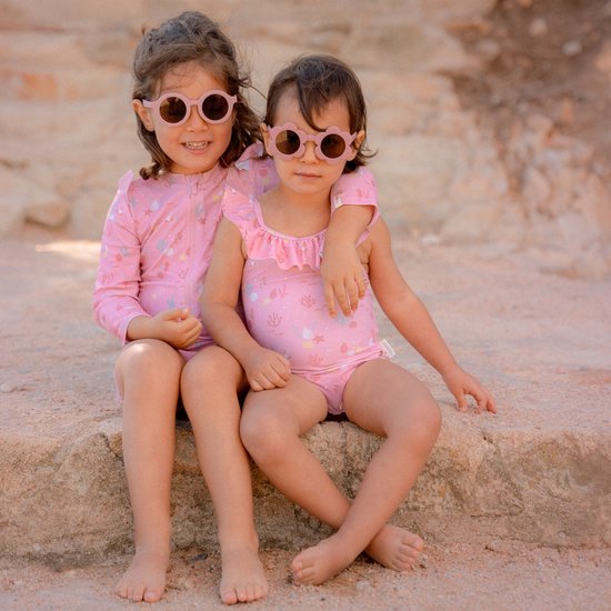 Little Dutch kinderzonnebril rond licht roze - roze - sunglasses - zonnebril van Merkloos — afbeelding 5