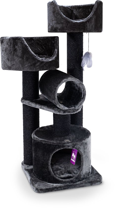 Petrebels Victoria 125 krabpaal - Pepper - 48,5 x 48,5 x 125 cm - stabiel