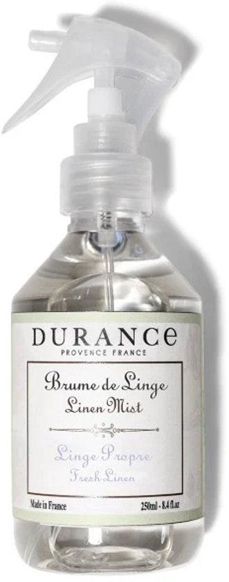 Durance - Textiel spray - Linnen mist - Fresh Linen - Linge Propre - 250 ml