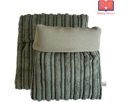 Story Sleeve - E-Reader Sleeve Double Rib English Green - 16 x 21 cm - Geschikt voor o.a. Kobo Clara - Hoes voor E-Reader