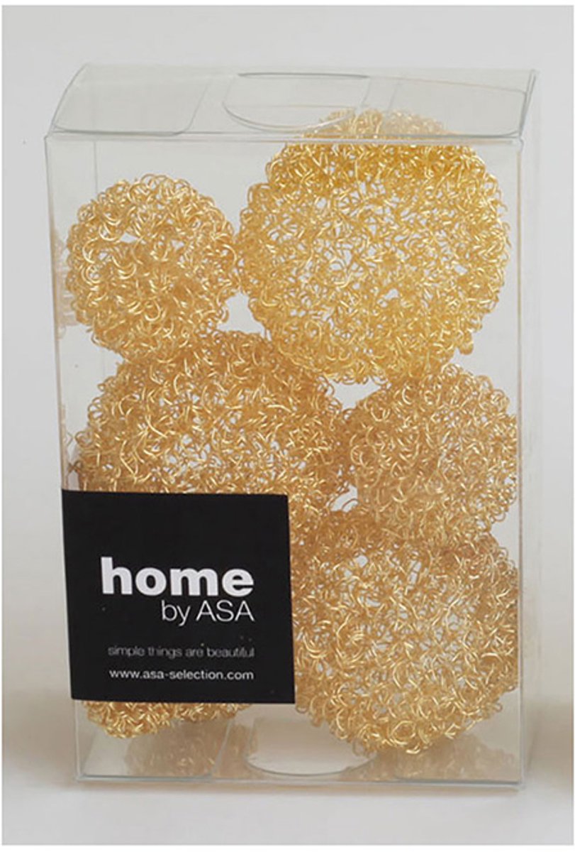 Set van 9 metallic gouden ballen - Asa