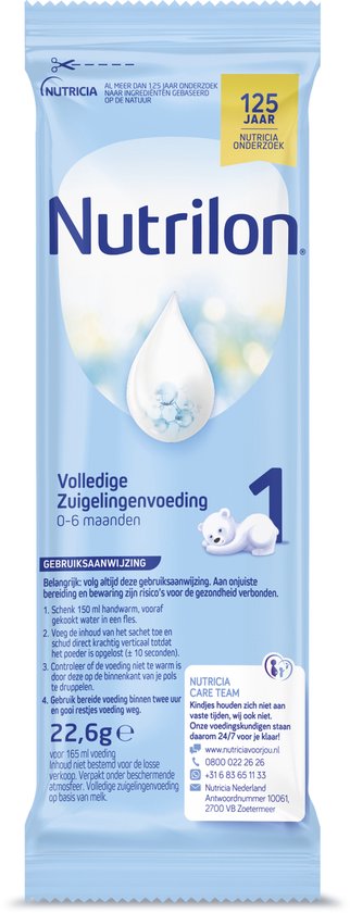Nutrilon 1 Volledige Zuigelingenvoeding - Flesvoeding Vanaf De Geboorte - 3 x 23g