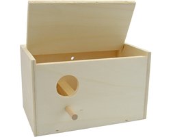 NESTKAST PARKIET HORIZONTAAL  25 x 15 x 15 cm.