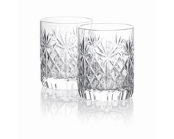 Tumbler Glazen 100% Kristal - 2 pack - Ideaal voor Whiskey, Rum & Likeur - AmberGlass Pat.1 Image