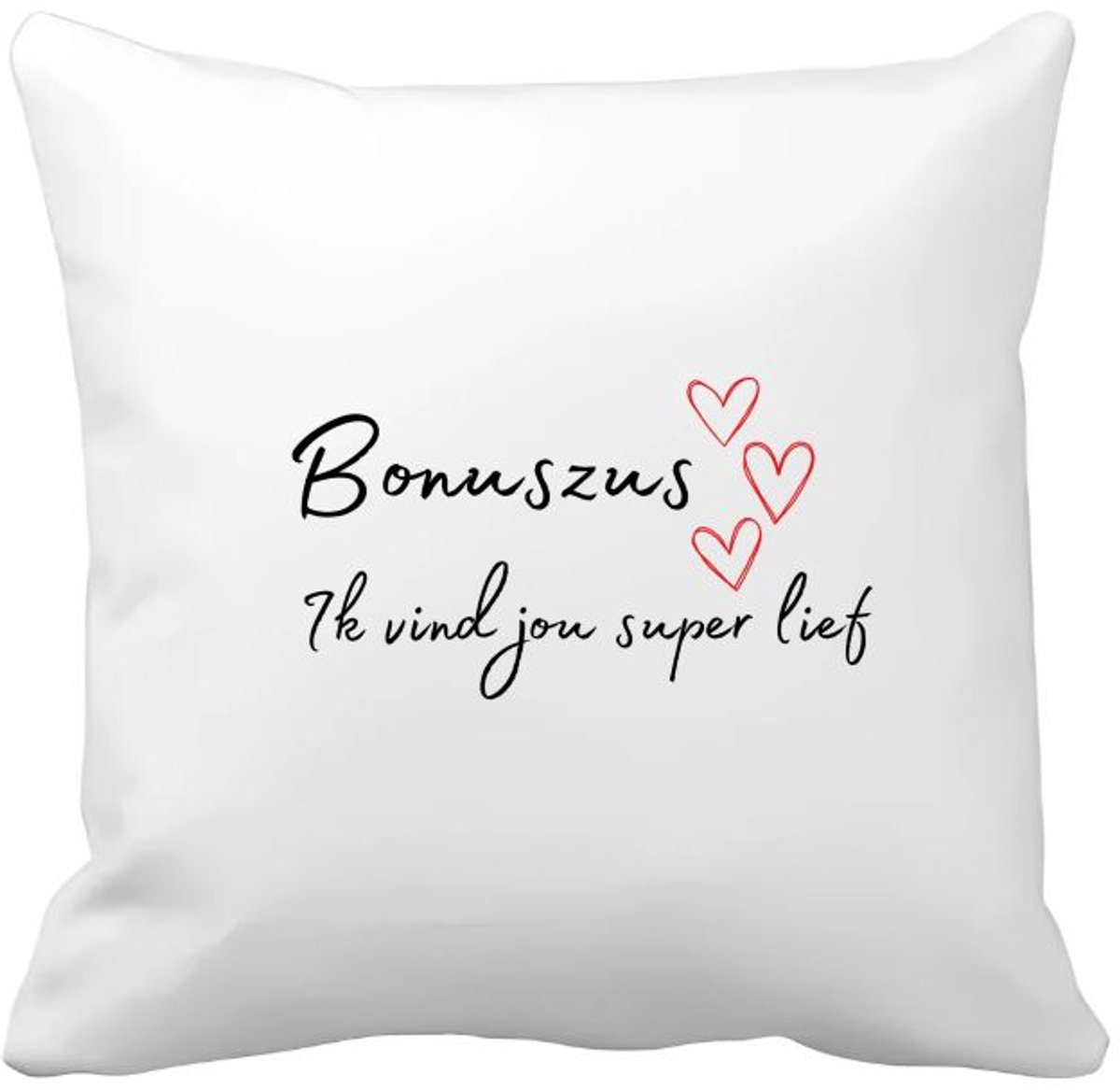 Akyol bonuszoon ik vind jou super lief Kussen hoes - Zoon - de liefste bonuszoon - verjaardag - cadeautje voor zoon - zoon artikelen - kado - geschenk - 40 bij 40 cm Multicolor