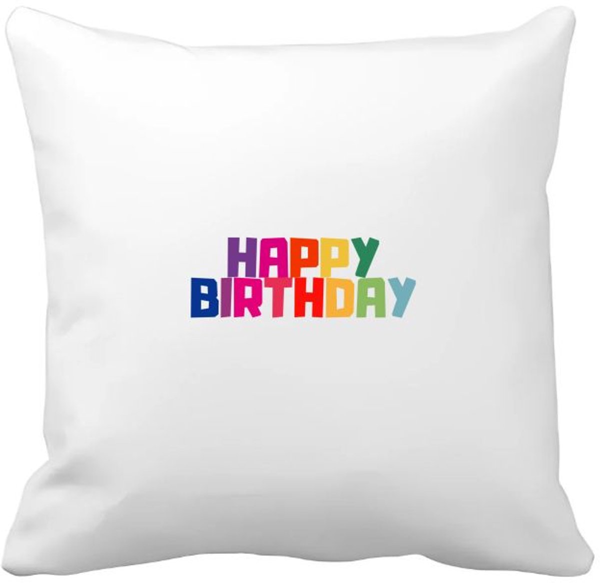 Akyol happy birthday Kussen hoes - Happy birthday - iemand die jarig is - de jarige - verjaardagscadeau - kado - geschenk - gift - leuke verjaardagscadeau - 40 bij 40 cm Multicolor