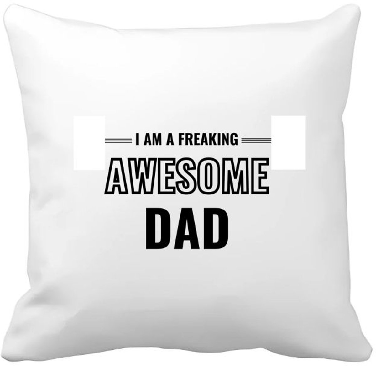 Akyol i am a freaking awesome dad Kussen hoes - Papa - de meest geweldigste vader - vader cadeautjes - vaderdag - verjaardagscadeau - verjaardag - cadeau - geschenk - kado - gift - vader artikelen - 40 bij 40 cm Multicolor