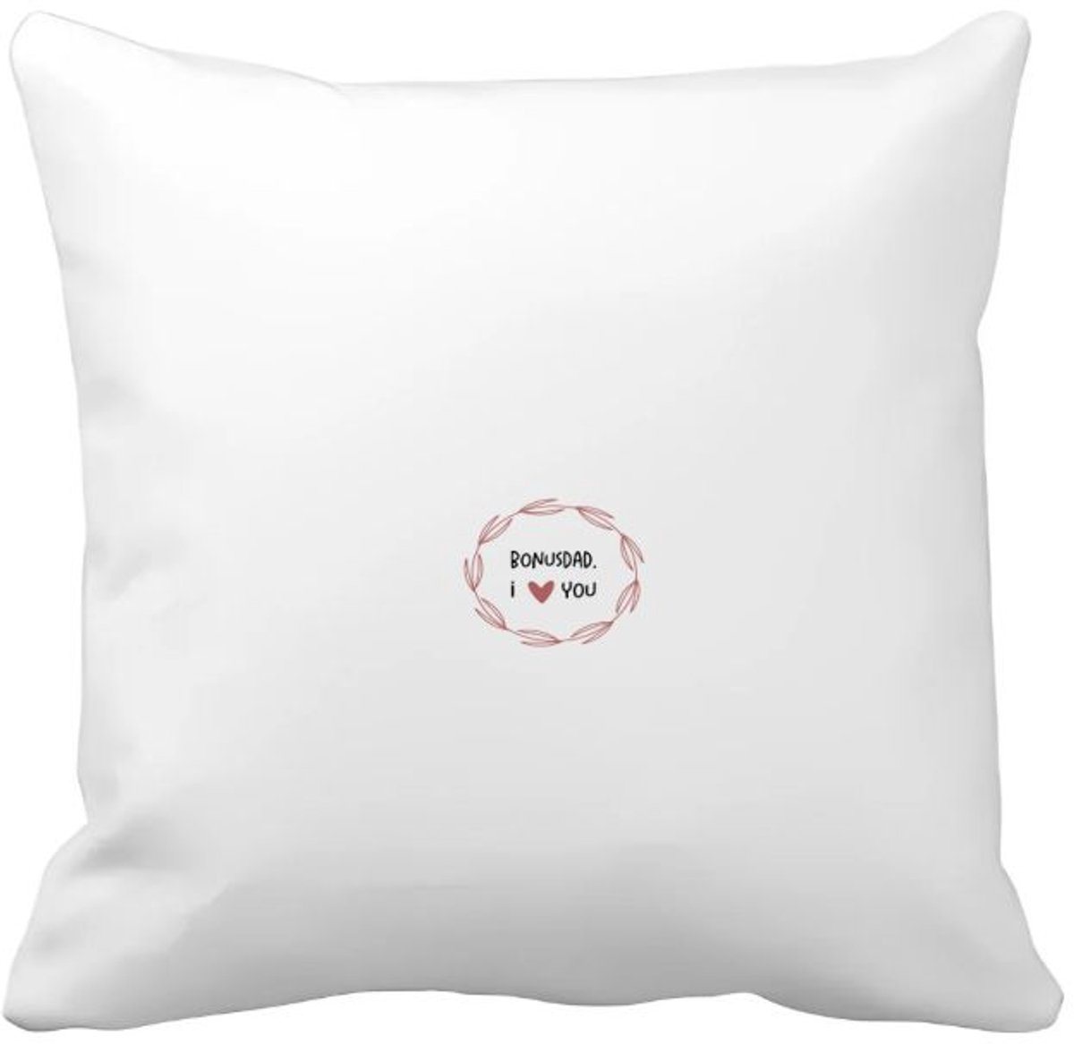 Akyol bonusdad i love you Kussen hoes - Papa - de liefste bonusvader - vader cadeautjes - vaderdag - verjaardagscadeau - verjaardag - cadeau - geschenk - kado - gift - vader artikelen - 40 bij 40 cm Multicolor