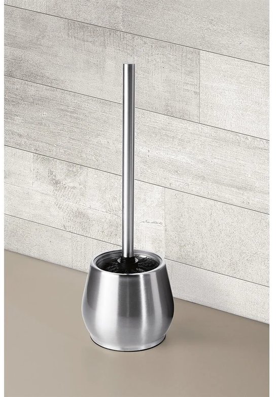 Brosse Toilettes Livarno home - Brosse WC avec support - Acier inoxydable - 12,5 x 35,5 cm