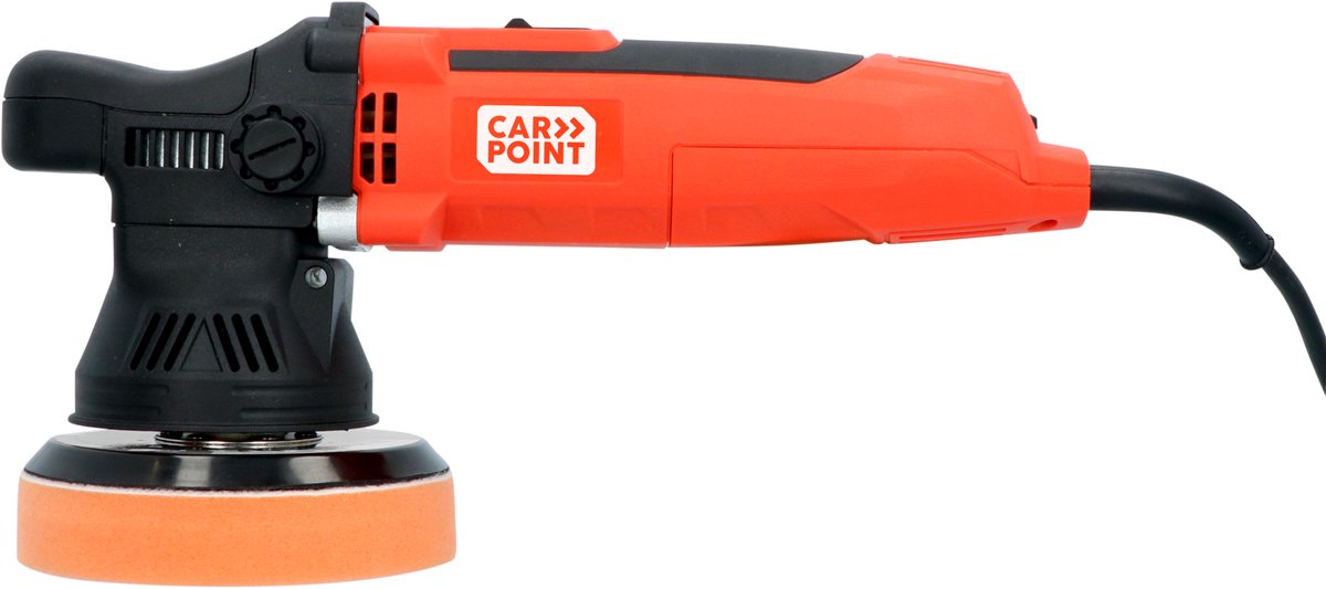 Carpoint Dual Action Polijstmachine - 650Watt - 6 snelheden - 2000-6400 Polijstbewegingen - 9mm Excentrische uitslag