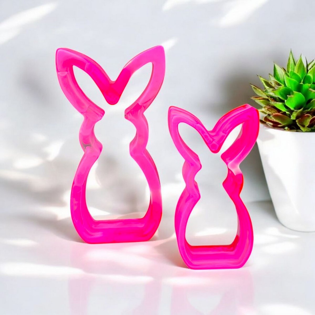 Resin Art JR: Paas decoratie / Decoratieve Paashazen (set van 2 st.)